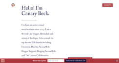 Desktop Screenshot of canarybeck.com
