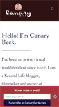 Mobile Screenshot of canarybeck.com