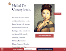 Tablet Screenshot of canarybeck.com